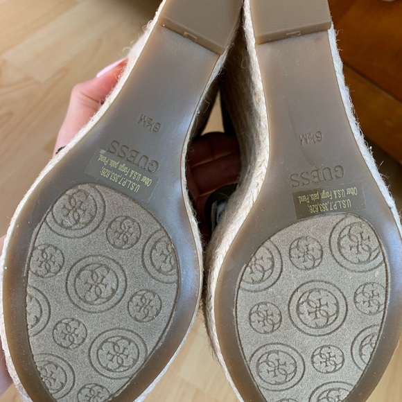 Guess  Olive Green Espadrille Wedges - Picture 2 of 3